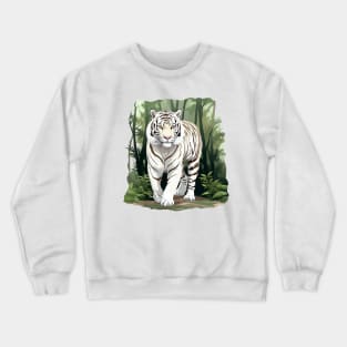 White Tiger From India Crewneck Sweatshirt